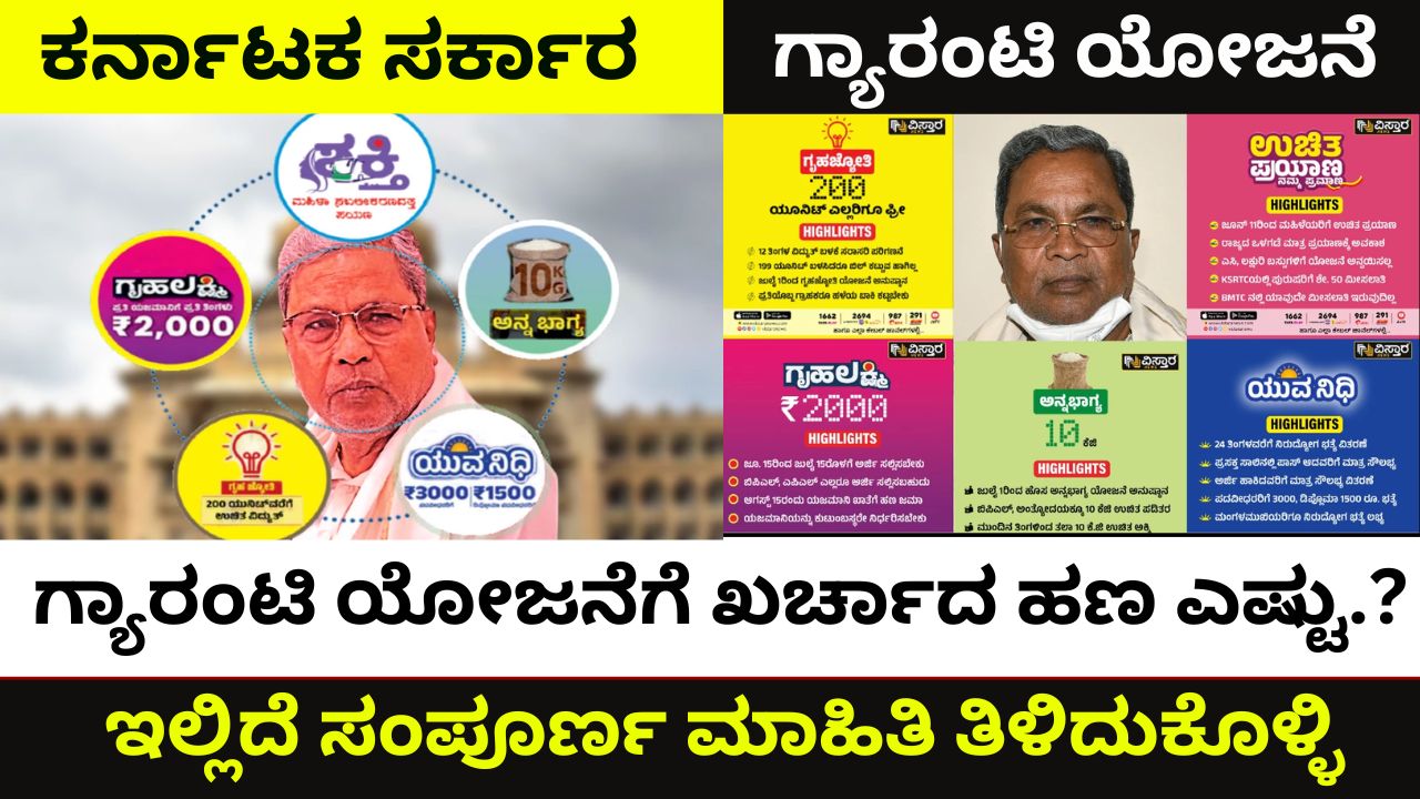 Expenditure on Karnataka Guarantee Scheme