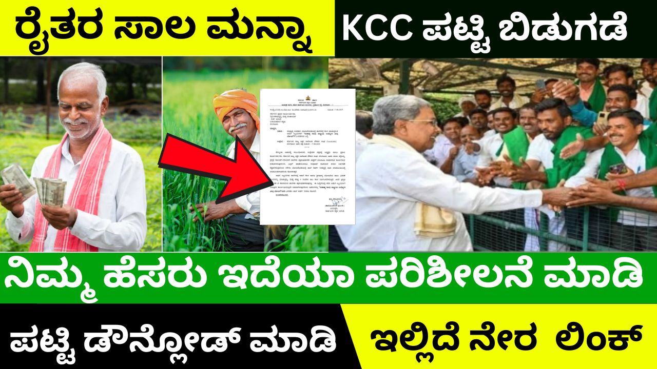 KCC Released Farmers Loan Waiver List